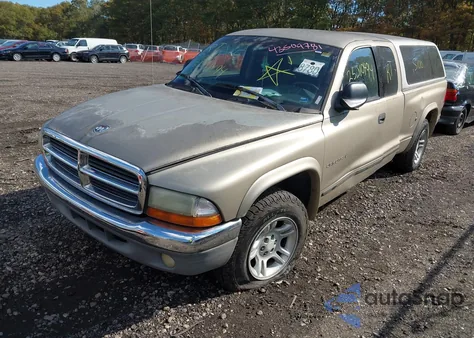 2002 Dodge Dakota Slt from USA, damaged, VIN 1B7GL42N22S624900
